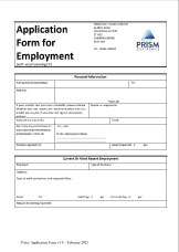 Prism-Employee-Apllication-Form